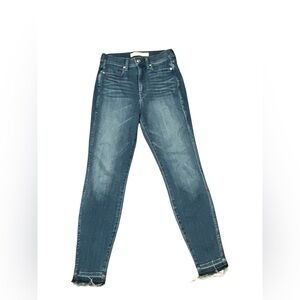 AYR The Riser Jeans Women’s 27x26 Raw Hem Los Angeles NYC Ankle Skinny